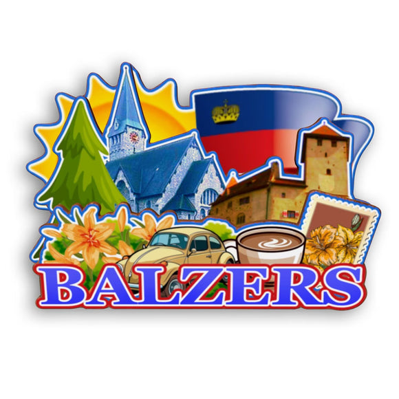 Refrigerator Magnet for Balzers Liechtenstein  2501