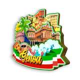 Refrigerator Magnet for Genoa Italy  1279