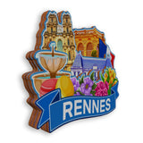 Refrigerator Magnet for Rennes France  1326