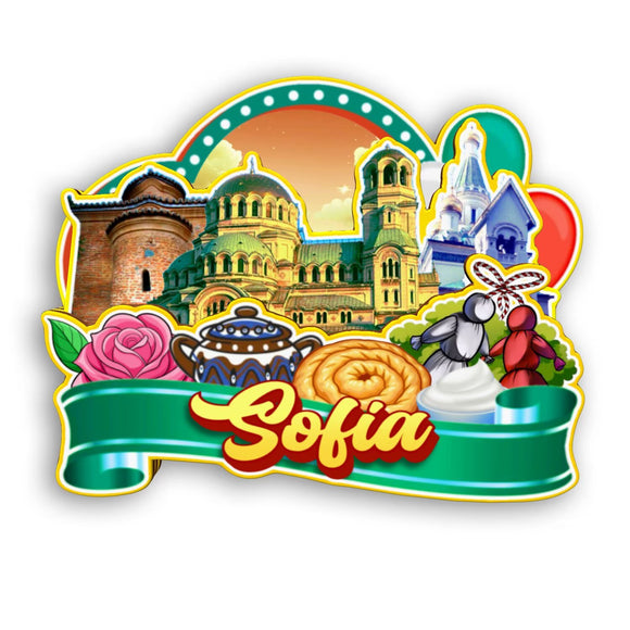 Refrigerator Magnet for Sofia Bulgaria  2439