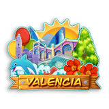 Refrigerator Magnet for Valencia Spain  1578
