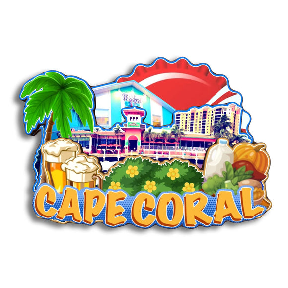 Магнит на холодильник для Cape Coral Florida USA 176