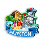 Kühlschrankmagnet für Galveston Texas USA 398