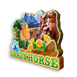 Refrigerator Magnet for Crazy Horse South Dakota USA  1150