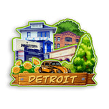 Refrigerator Magnet for Detroit Michigan USA  991