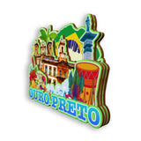 Refrigerator Magnet for Ouro Preto Brazil  1910