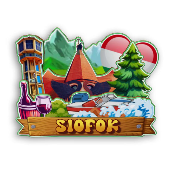 Refrigerator Magnet for Siofok Hungary  2148