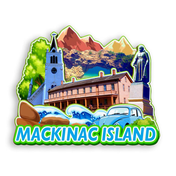 Refrigerator Magnet for Mackinac Island Michigan USA  999