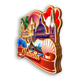 Kühlschrankmagnet für Valletta Malta 2294