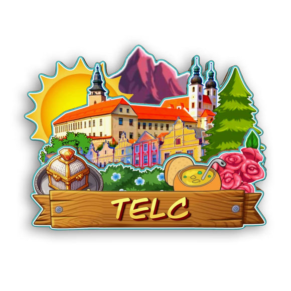 Refrigerator Magnet for Telc Czech  2101