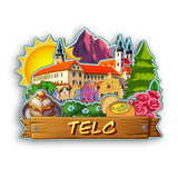 Refrigerator Magnet for Telc Czech  2101