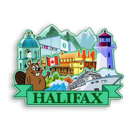 Refrigerator Magnet for Halifax Canada  1859