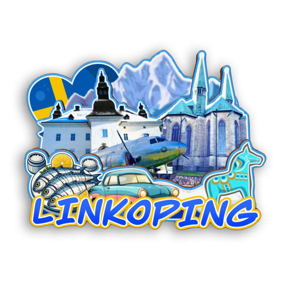 Refrigerator Magnet for Linkoping Sweden  2168
