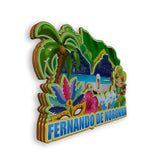 Магнит на холодильник для Фернандо де Норонья, Бразилия, 1924 г.