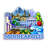 Магнит на холодильник для Миннеаполиса, Миннесоты, США 1002