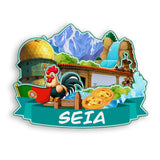 Refrigerator Magnet for Seia Portugal  1958