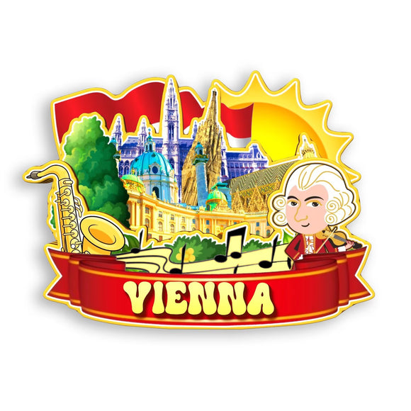 Kühlschrankmagnet für Wien, Österreich 1586