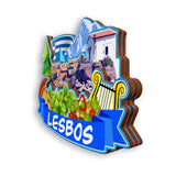 Refrigerator Magnet for Lesbos Greece  1793