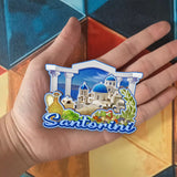 Refrigerator Magnet for Santorini Greece  1707