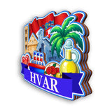 Kühlschrankmagnet für Hvar Kroatien 2216