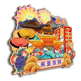 Refrigerator Magnet for Guansheng Ancient Town, Xiangyang, Hubei, China  59