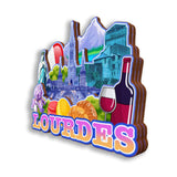 Refrigerator Magnet for Lourdes France  2586