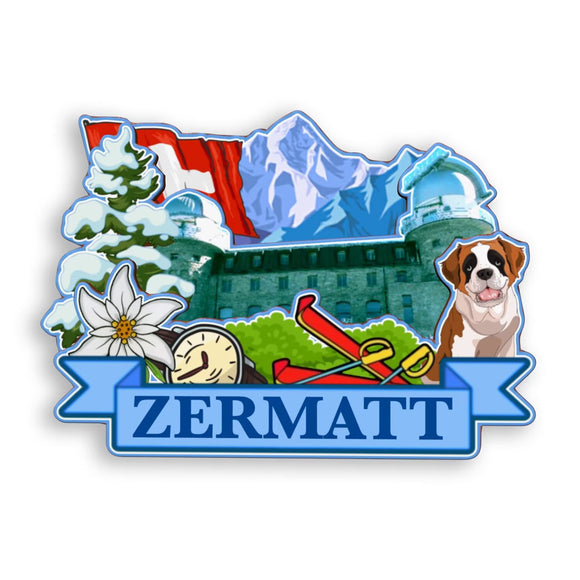 Refrigerator Magnet for Zermatt Switzerland  2034