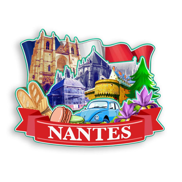 Refrigerator Magnet for Nantes France  1334