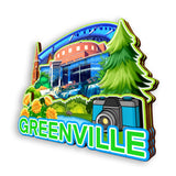 Refrigerator Magnet for Greenville South Carolina USA  1129