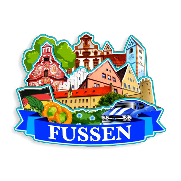 Kühlschrankmagnet für Füssen Deutschland 1215