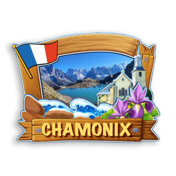 Refrigerator Magnet for Chamonix France  1322