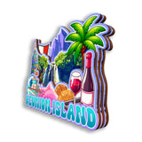 Refrigerator Magnet for Reunion Island France  2612