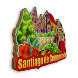 Kühlschrankmagnet für Santiago de Compostela Spanien 1547
