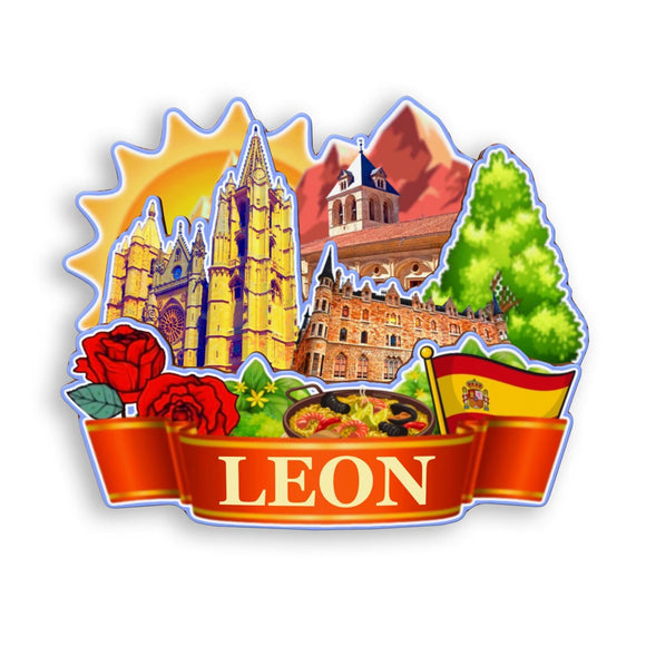 Refrigerator Magnet for Leon Spain  1507