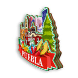 Refrigerator Magnet for Puebla Mexico  1833
