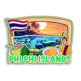 Kühlschrankmagnet für Phi Phi Island Thailand 2804