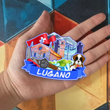 Магнит на холодильник Лугано Швейцария 2039