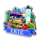 Refrigerator Magnet for Erie Pennsylvania USA  1121