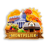 Refrigerator Magnet for Montpelier Vermont USA  884