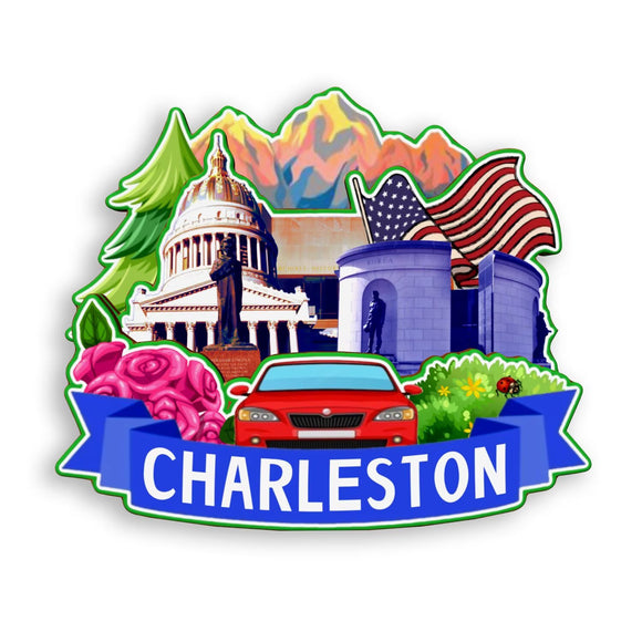 Refrigerator Magnet for Charleston West Virginia USA  907