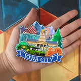 Refrigerator Magnet for Iowa City Iowa USA  941