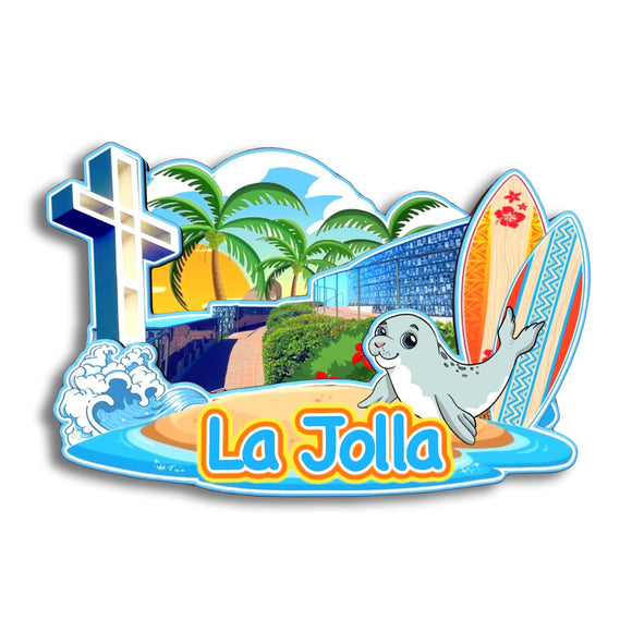 Kühlschrankmagnet für La Jolla, Kalifornien, USA 264