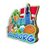 Refrigerator Magnet for Aalborg Denmark  2075
