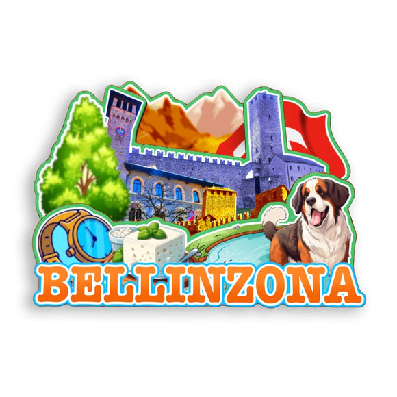 Refrigerator Magnet for Bellinzona Switzerland  2062