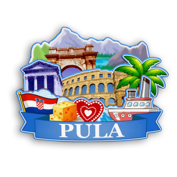 Kühlschrankmagnet für Pula Kroatien 2221