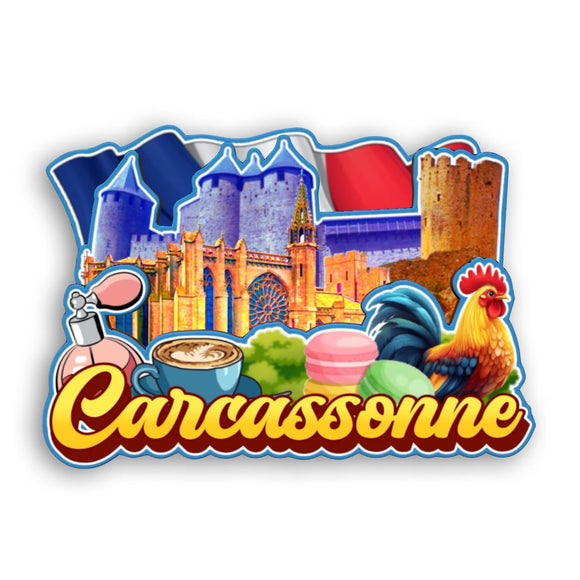 Refrigerator Magnet for Carcassonne France  2583