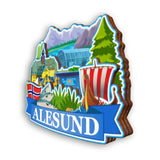 Refrigerator Magnet for Alesund Norway  2272