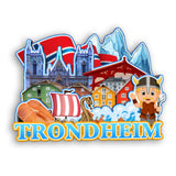 Kühlschrankmagnet für Trondheim Norwegen 2274