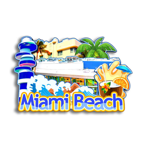 Магнит на холодильник для Майами-Бич, Флорида, США 218