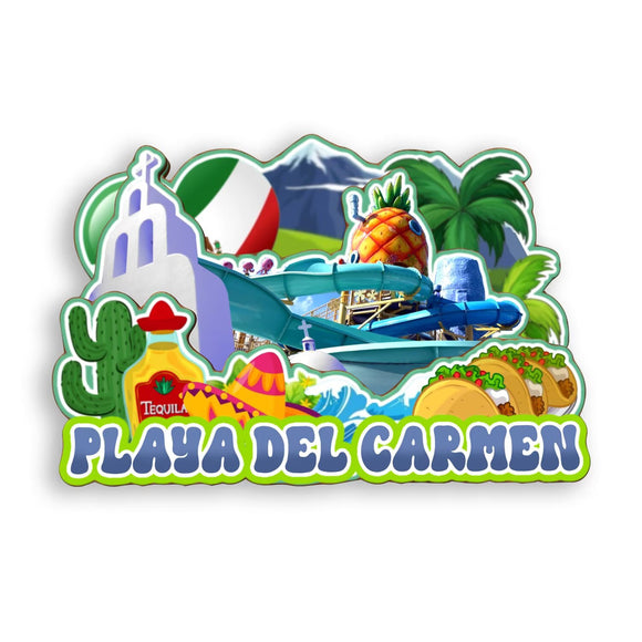 Refrigerator Magnet for Playa Del Carmen Mexico  1824
